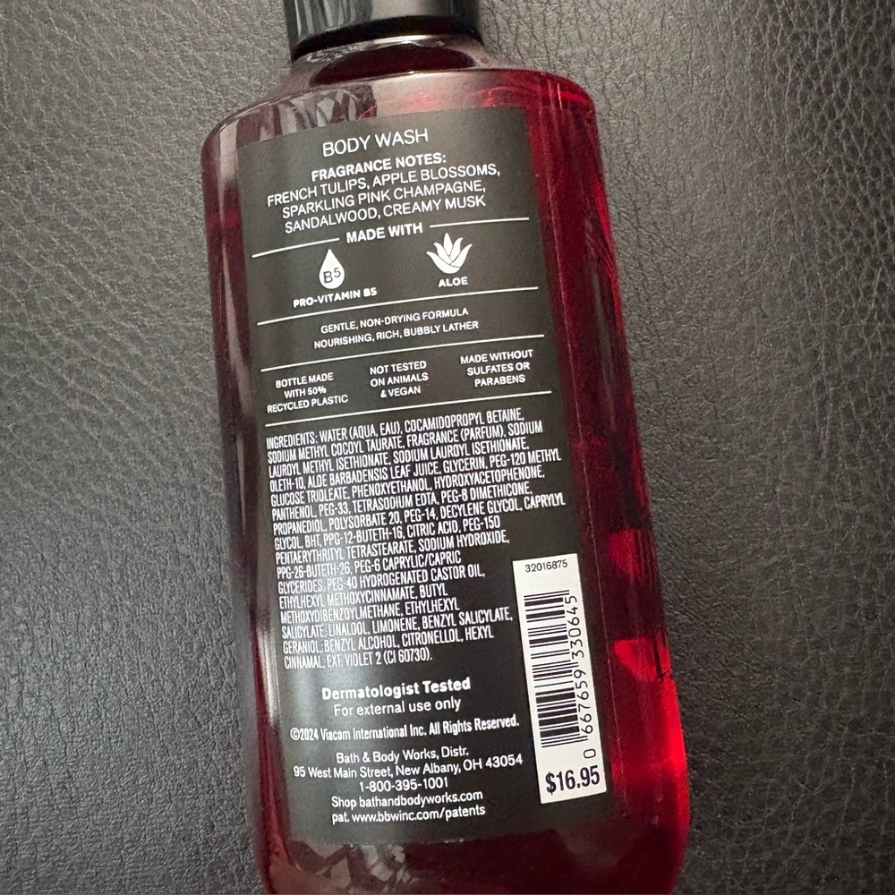 Bath & Body Works Paris Amour Red Body Wash - Picture 3 of 3